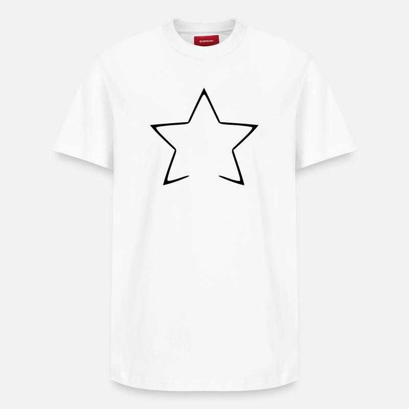 Himmlisches Hemd mit Sternennachtmuster - Relaxed Unisex Supima Cotton T-Shirt – von SPREAD - Weiß