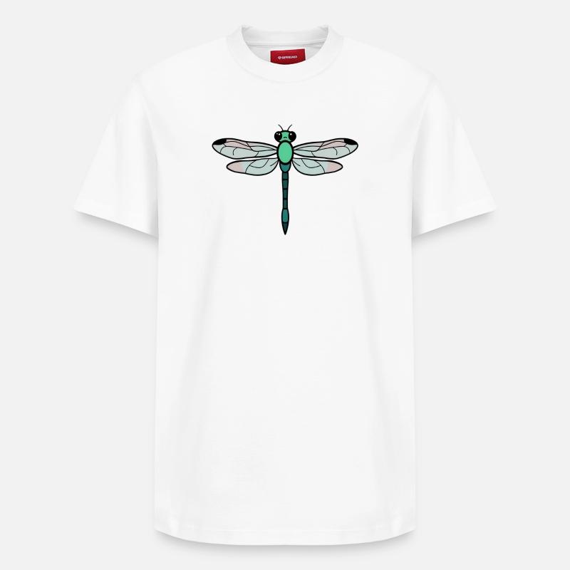 Libellule - T-shirt unisexe décontracté en coton Supima – de SPREAD - blanc