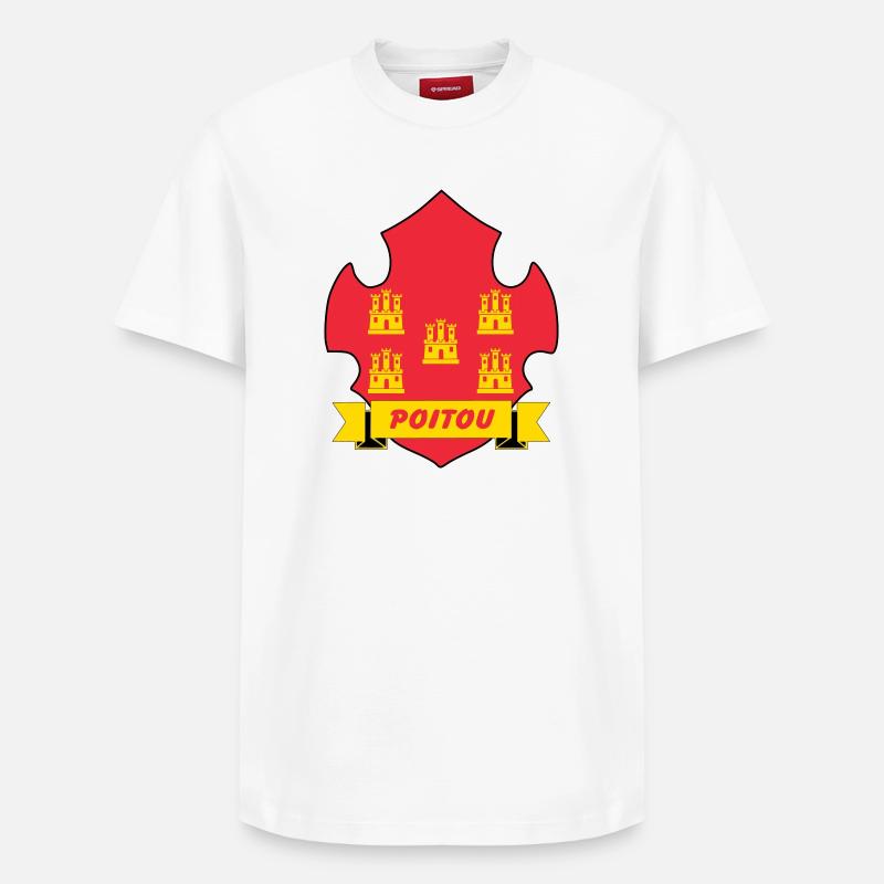 Poitou - Relaxed Unisex Supima Cotton T-Shirt – von SPREAD - Weiß