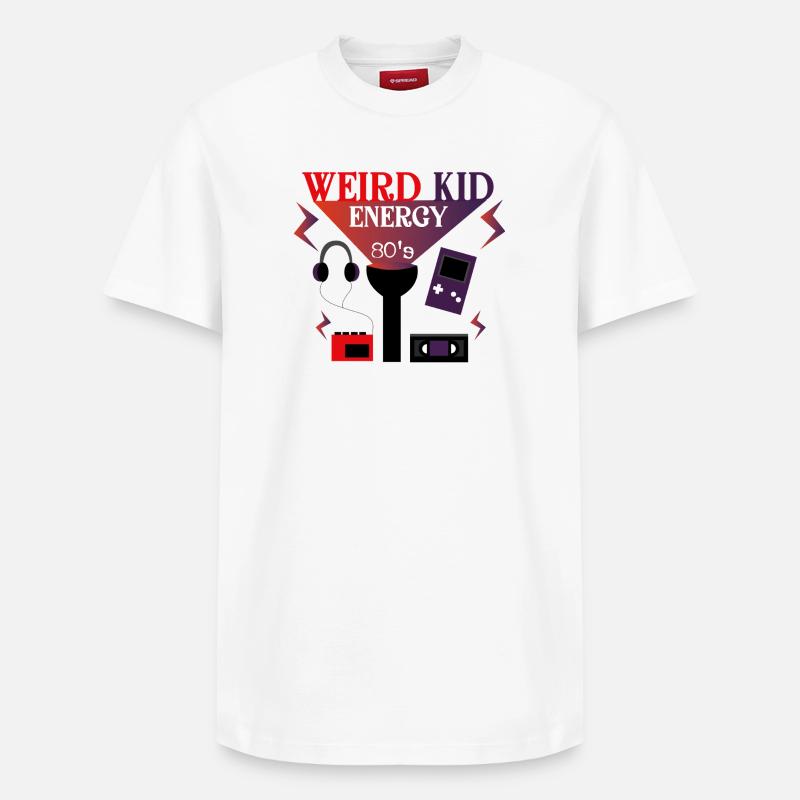 Weird Energy - T-shirt unisexe décontracté en coton Supima – de SPREAD - blanc