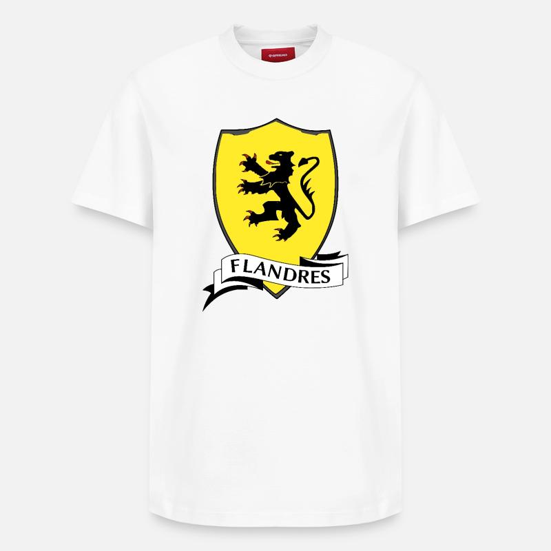 Flandres - T-shirt unisexe décontracté en coton Supima – de SPREAD - blanc