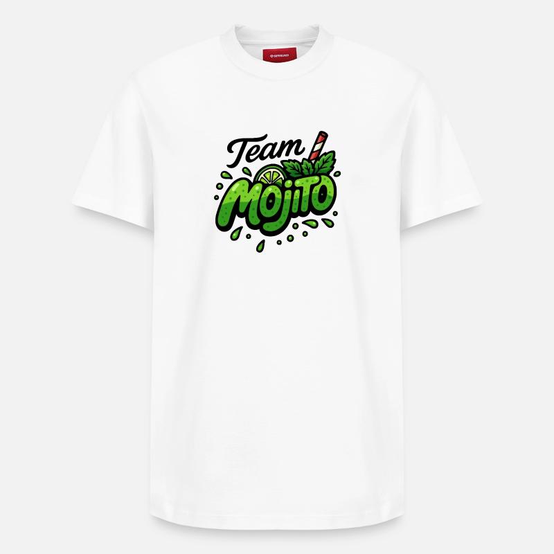 Team Mojito - Relaxed Unisex Supima Cotton T-Shirt – von SPREAD - Weiß