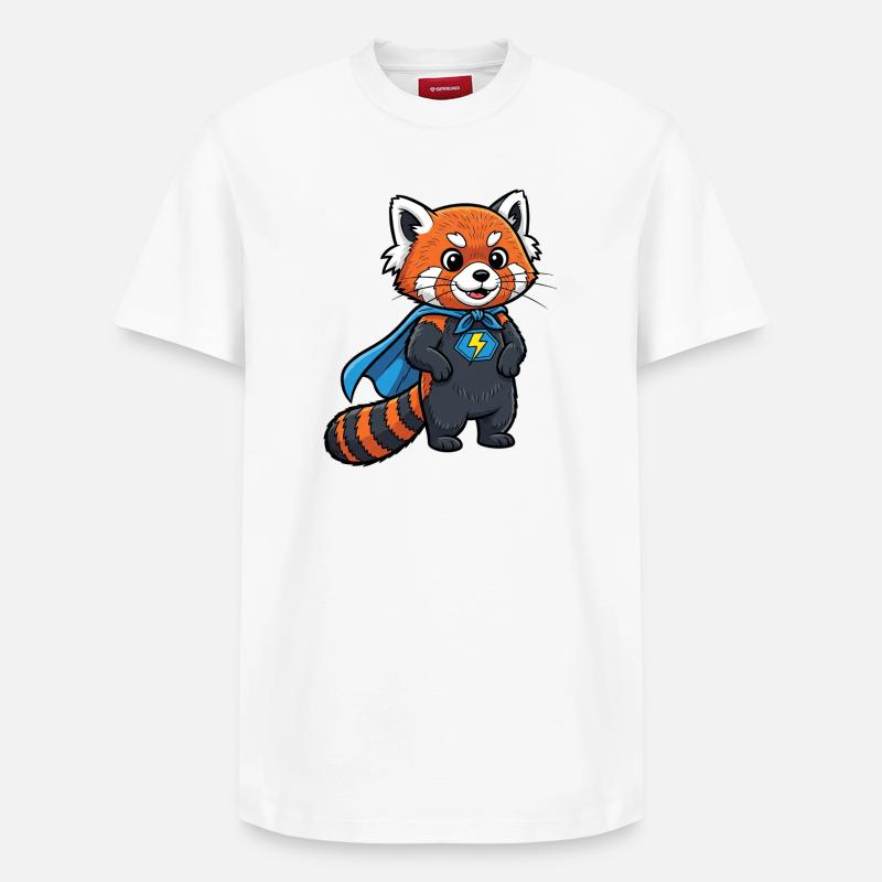 Superheldenkätzchen Design - Relaxed Unisex Supima Cotton T-Shirt – von SPREAD - Weiß