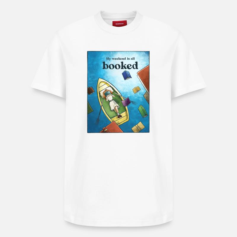 Mer de mots - T-shirt unisexe décontracté en coton Supima – de SPREAD - blanc