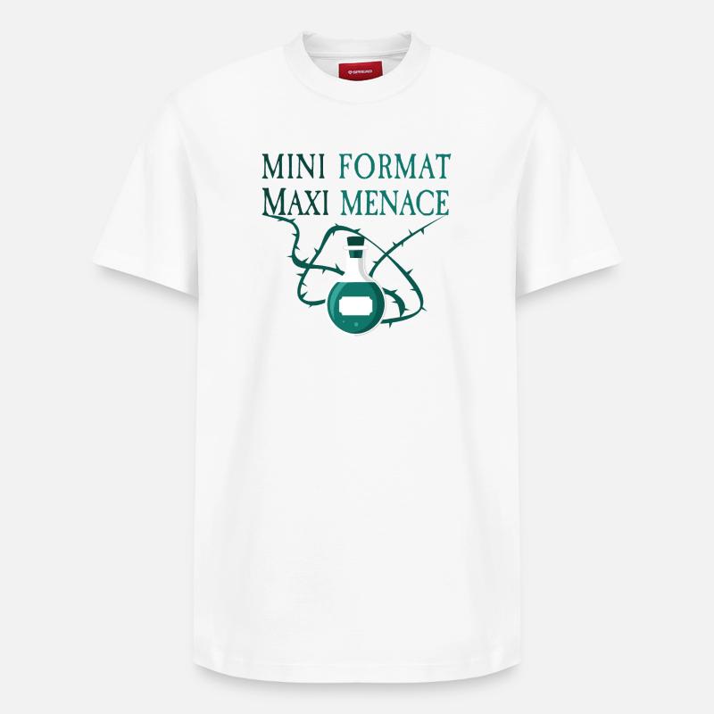 Kleinformat Maxi Menace - Relaxed Unisex Supima Cotton T-Shirt – von SPREAD - Weiß