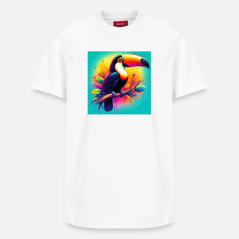 toucan - T-shirt unisexe décontracté en coton Supima – de SPREAD - blanc