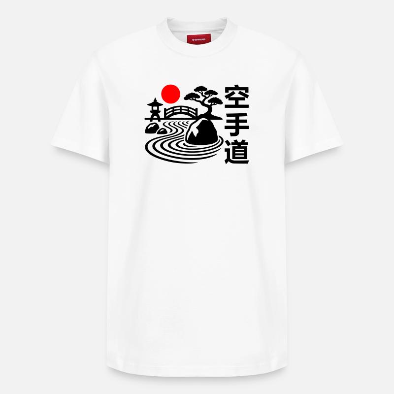 Karaté Nature - T-shirt unisexe décontracté en coton Supima – de SPREAD - blanc