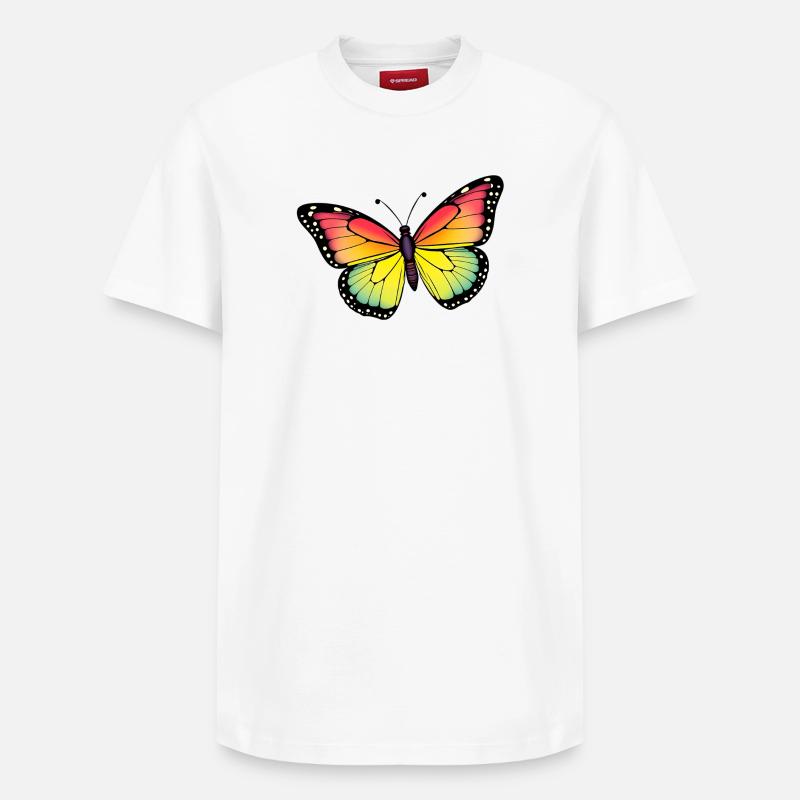 Papillon - T-shirt unisexe décontracté en coton Supima – de SPREAD - blanc