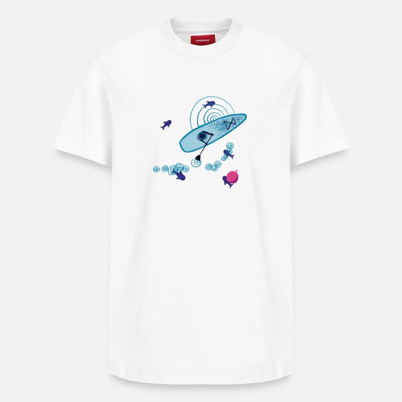 SOUPER - T-shirt unisexe décontracté en coton Supima – de SPREAD - blanc