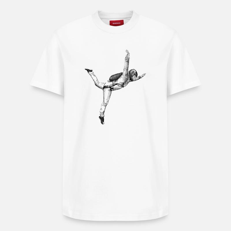 Vol libre - T-shirt unisexe décontracté en coton Supima – de SPREAD - blanc