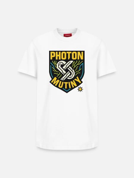 Photon Mutiny - Relaxed Unisex Supima Cotton T-Shirt – by SPREAD - white