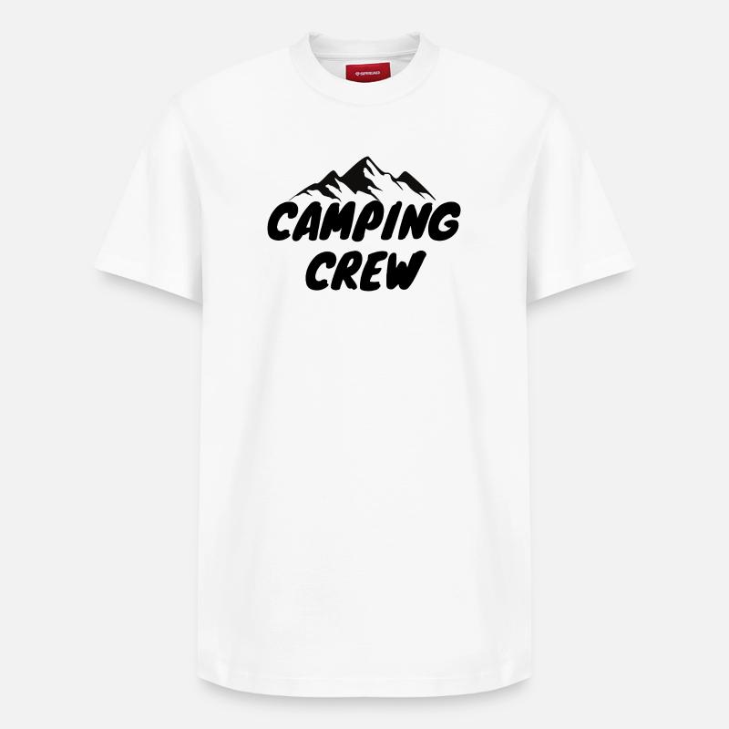 Équipe de camping - T-shirt unisexe décontracté en coton Supima – de SPREAD - blanc
