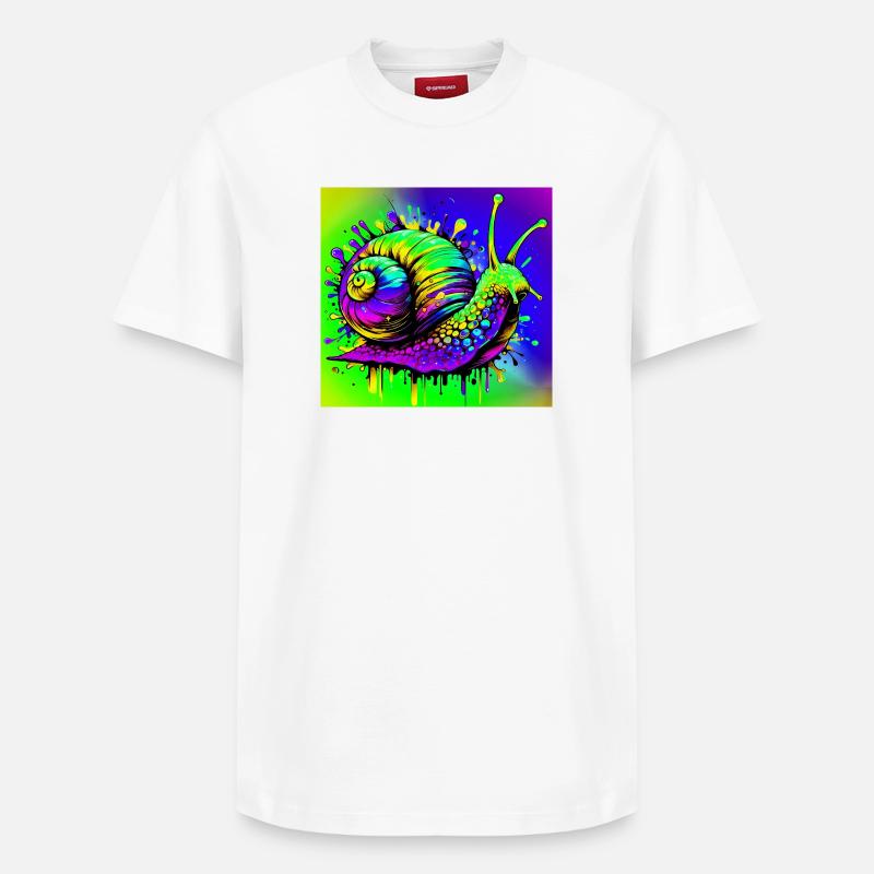 Escargot - T-shirt unisexe décontracté en coton Supima – de SPREAD - blanc