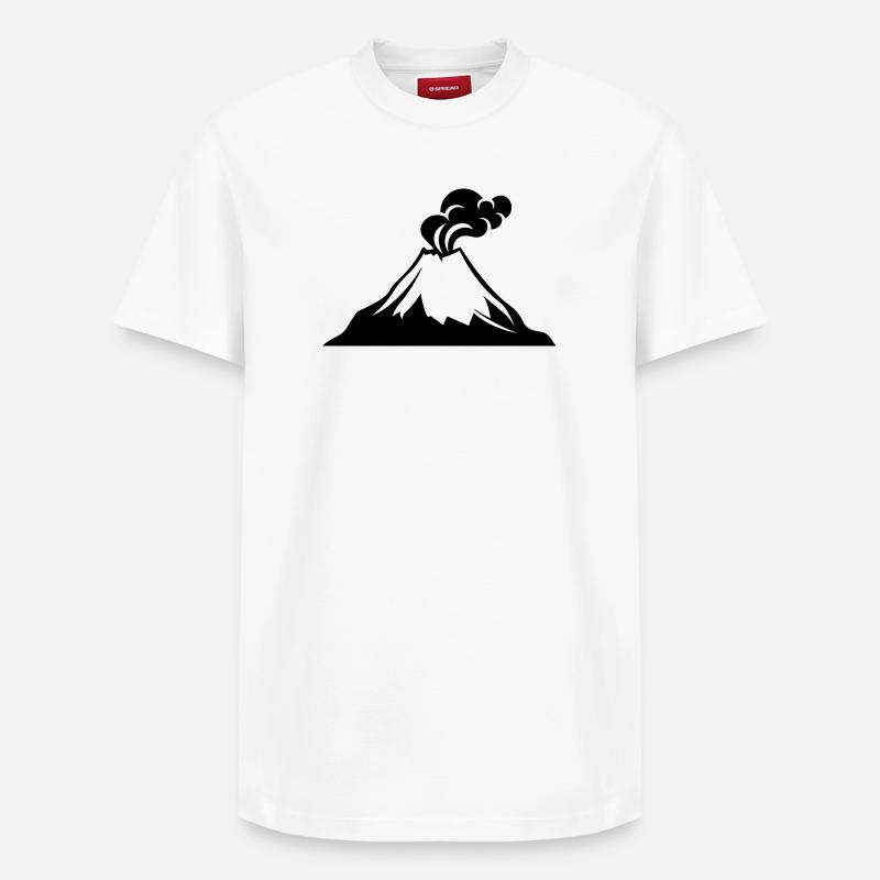 Volcan - T-shirt unisexe décontracté en coton Supima – de SPREAD - blanc