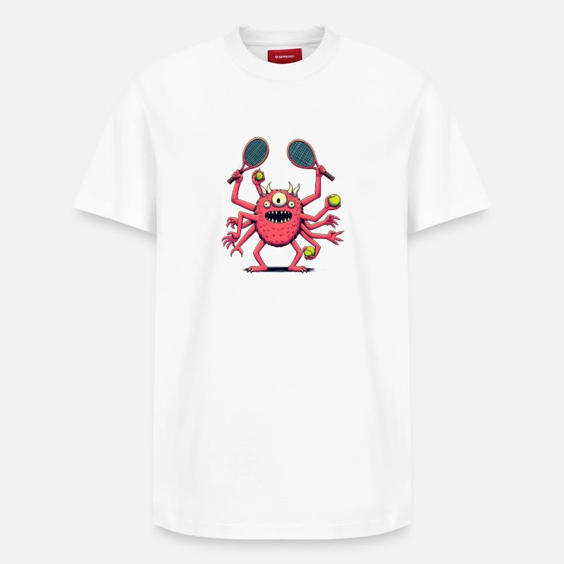 Titanic créature du tennis - T-shirt unisexe décontracté en coton Supima – de SPREAD - blanc