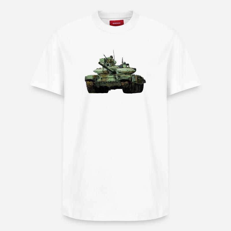 T-90 - T-shirt unisexe décontracté en coton Supima – de SPREAD - blanc
