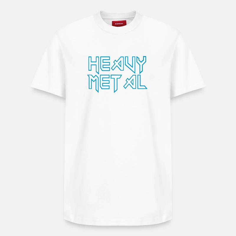 métal lourd - T-shirt unisexe décontracté en coton Supima – de SPREAD - blanc