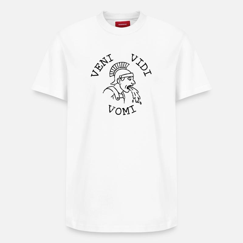 Veni vidi vomi - T-shirt unisexe décontracté en coton Supima – de SPREAD - blanc