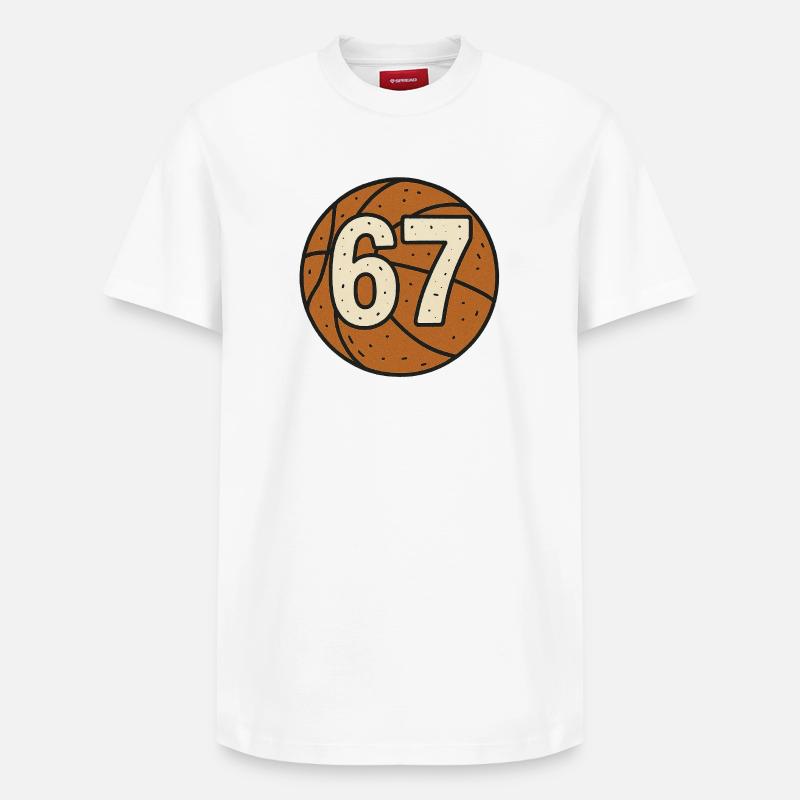67 - T-shirt unisexe décontracté en coton Supima – de SPREAD - blanc