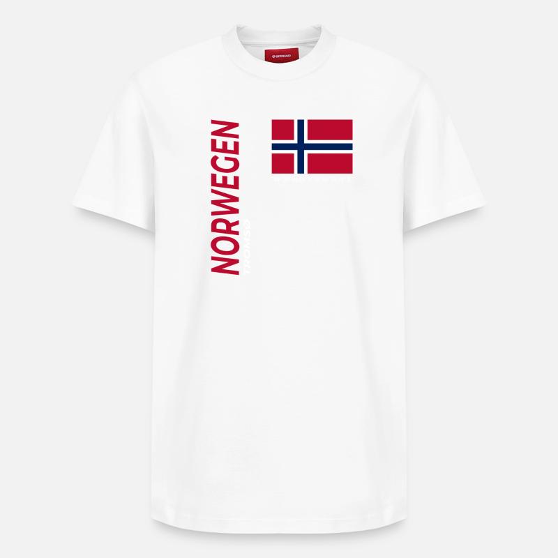 Tromsø - T-shirt unisexe décontracté en coton Supima – de SPREAD - blanc