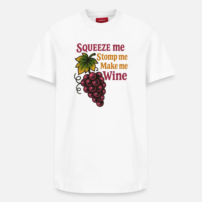 Winzer-Humor - Relaxed Unisex Supima Cotton T-Shirt – von SPREAD - Weiß