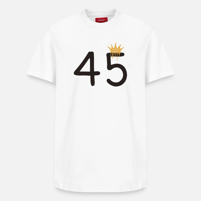 45 - T-shirt unisexe décontracté en coton Supima – de SPREAD - blanc