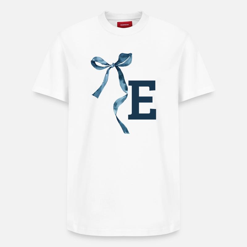 Monogramm und Geschenkidee - Relaxed Unisex Supima Cotton T-Shirt – von SPREAD - Weiß