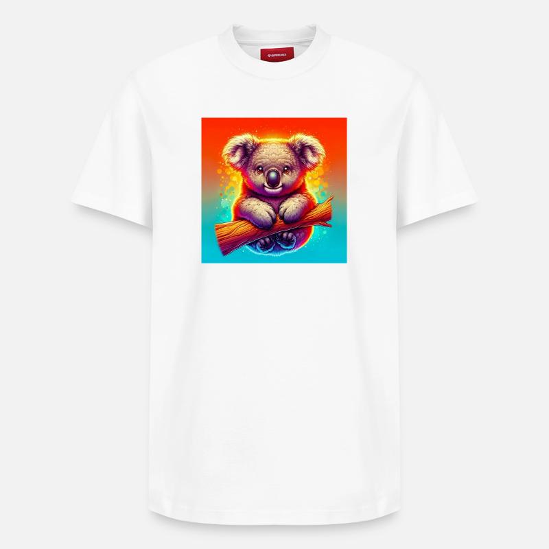 Koala - Relaxed Unisex Supima Cotton T-Shirt – von SPREAD - Weiß