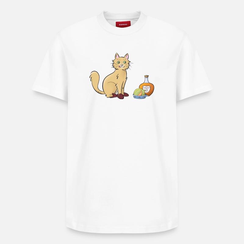 Chat-rentais - T-shirt unisexe décontracté en coton Supima – de SPREAD - blanc