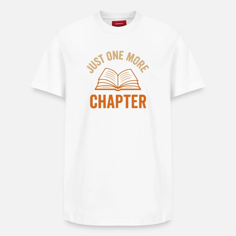 Buch-Illustration mit inspirierender Botschaft - Relaxed Unisex Supima Cotton T-Shirt – von SPREAD - Weiß