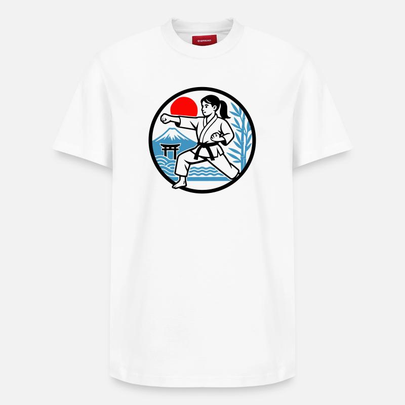 KIarate Nature - T-shirt unisexe décontracté en coton Supima – de SPREAD - blanc