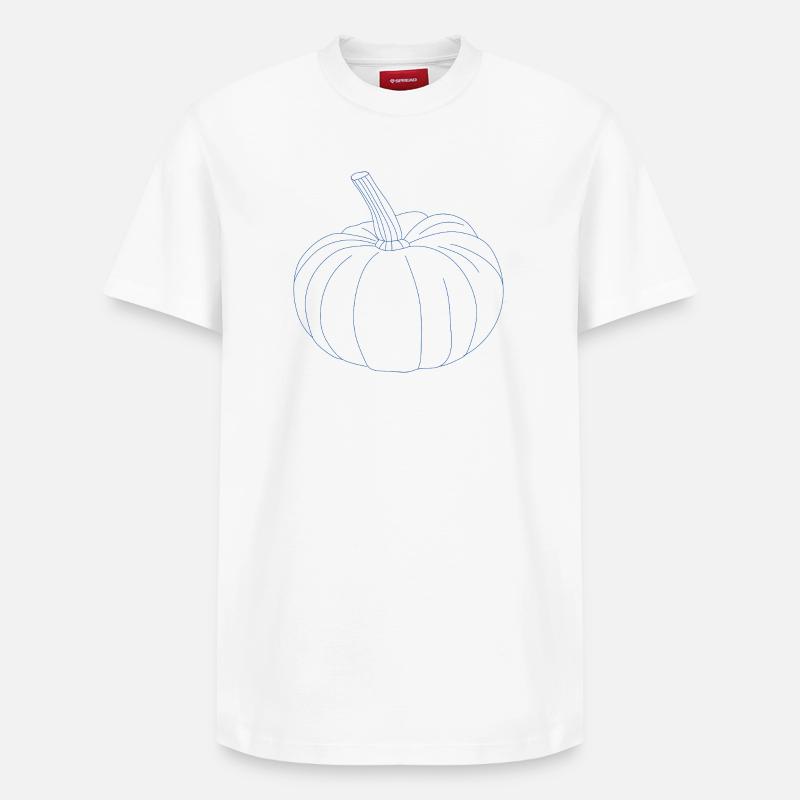 Citrouille - T-shirt unisexe décontracté en coton Supima – de SPREAD - blanc