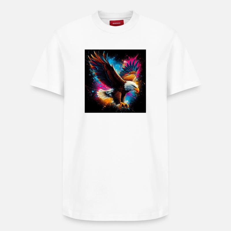 aigle - T-shirt unisexe décontracté en coton Supima – de SPREAD - blanc
