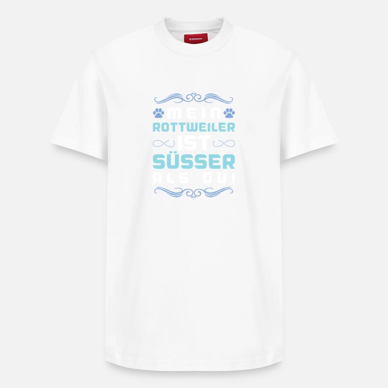 Dicton de chien Rottweiler - T-shirt unisexe décontracté en coton Supima – de SPREAD - blanc