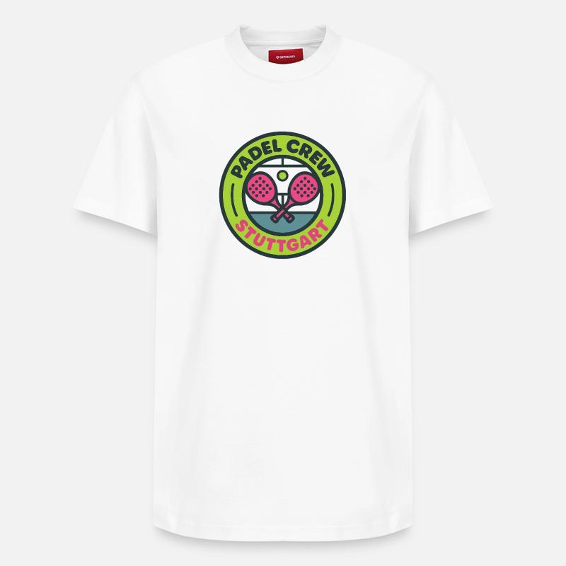 Padel Crew Stuttgart - Relaxed Unisex Supima Cotton T-Shirt – von SPREAD - Weiß