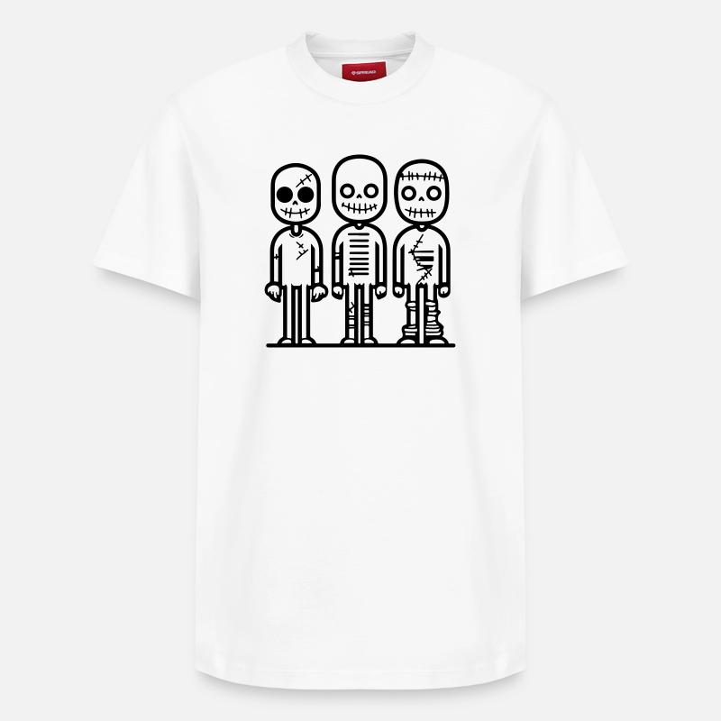 zombie_3 - Relaxed Unisex Supima Cotton T-Shirt – von SPREAD - Weiß