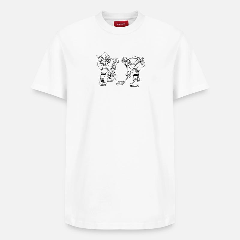 Mise au jeu - T-shirt unisexe décontracté en coton Supima – de SPREAD - blanc