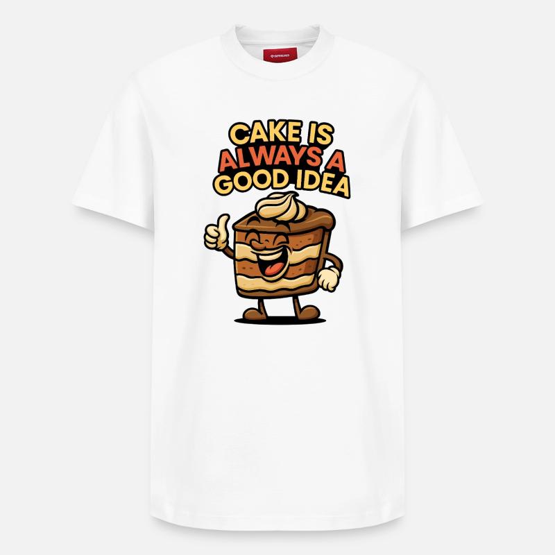 Kuchenkuchen Mit Witz - Relaxed Unisex Supima Cotton T-Shirt – von SPREAD - Weiß