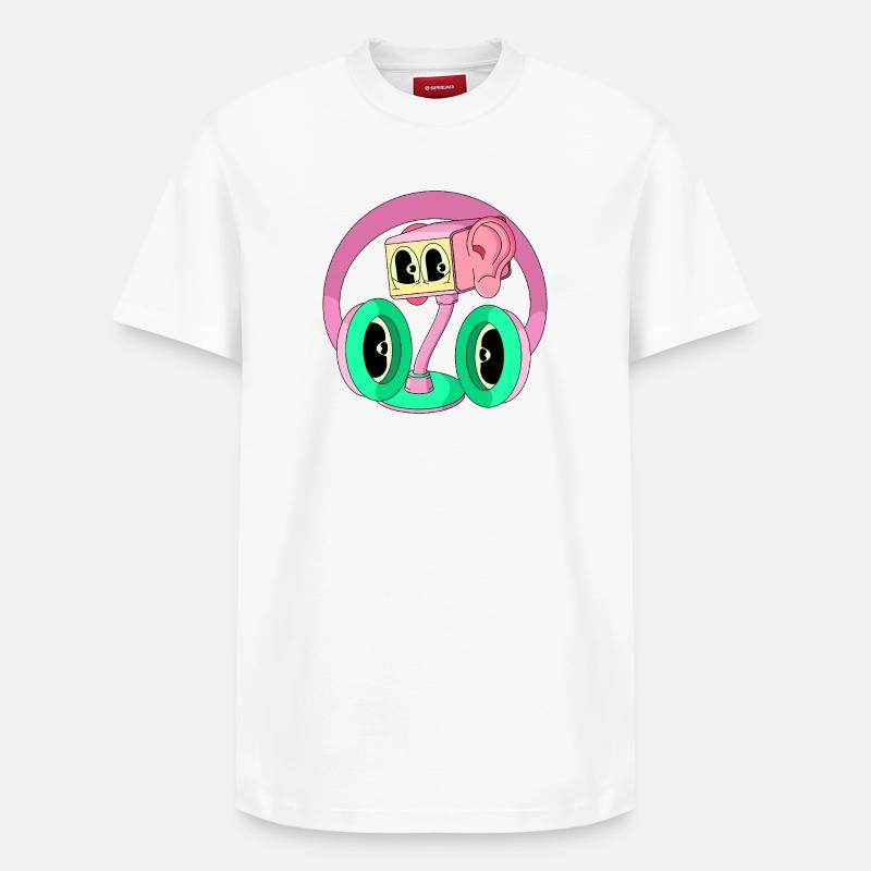 FRÉQUENCE - T-shirt unisexe décontracté en coton Supima – de SPREAD - blanc
