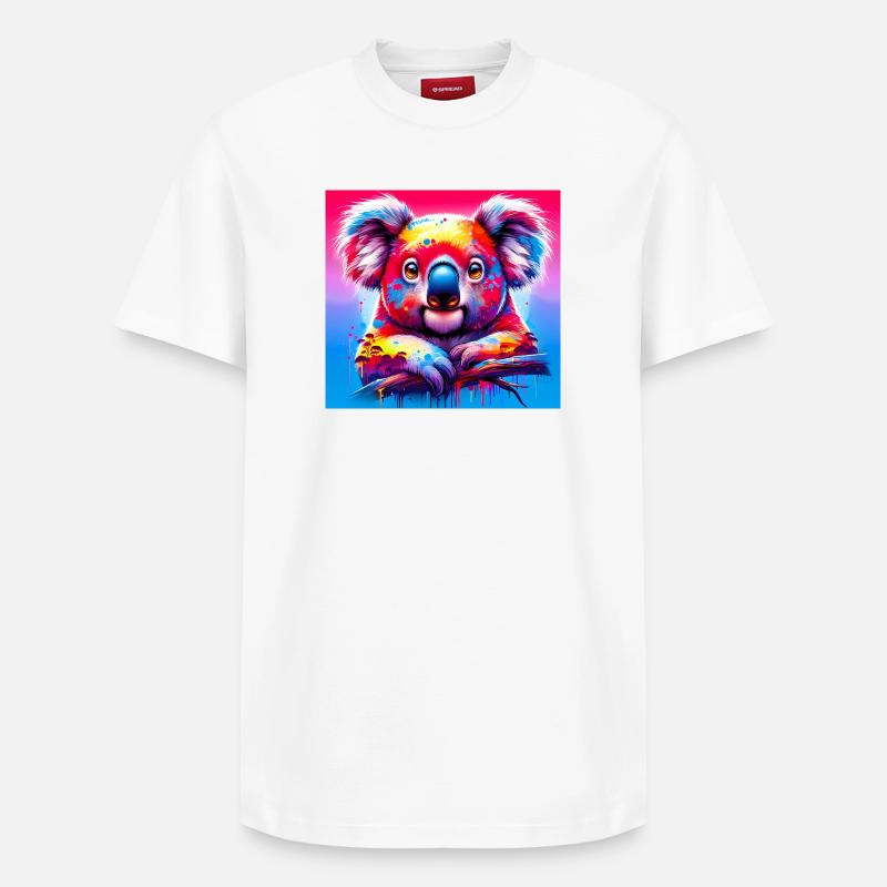 Koala - T-shirt unisexe décontracté en coton Supima – de SPREAD - blanc