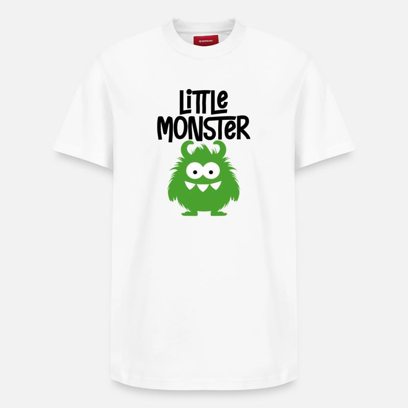 petit monstre - T-shirt unisexe décontracté en coton Supima – de SPREAD - blanc