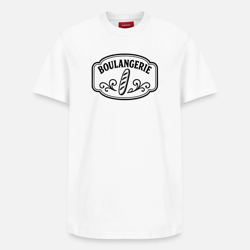 Boulangerie - T-shirt unisexe décontracté en coton Supima – de SPREAD - blanc