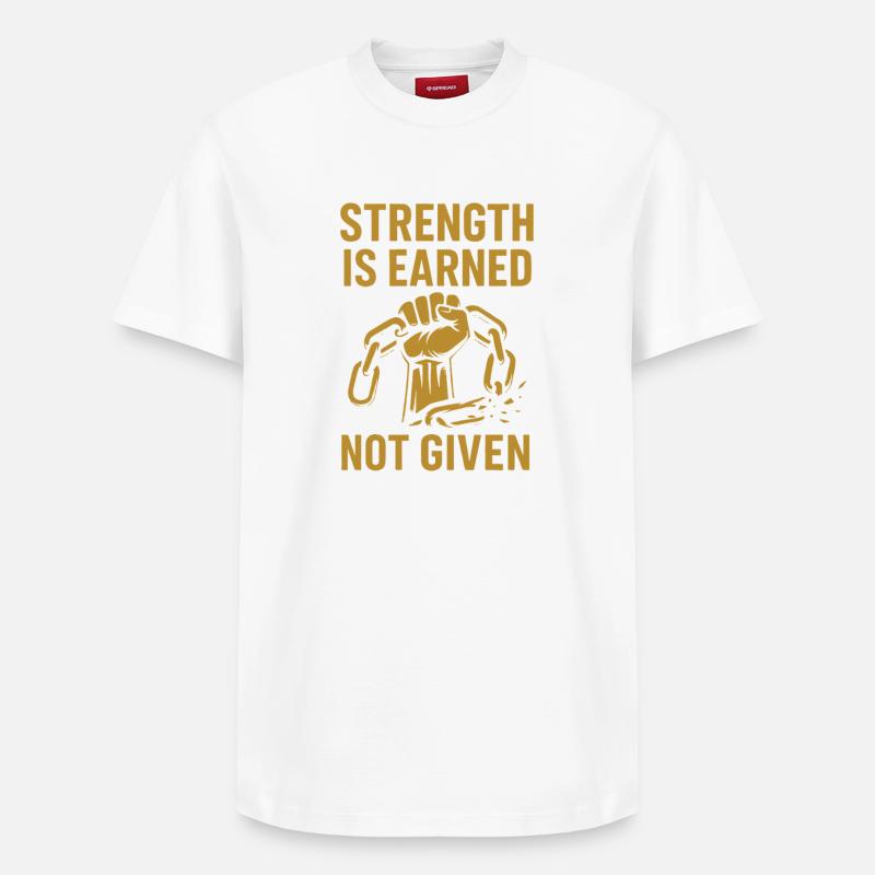 T-shirt graphique Empowered Strength - T-shirt unisexe décontracté en coton Supima – de SPREAD - blanc