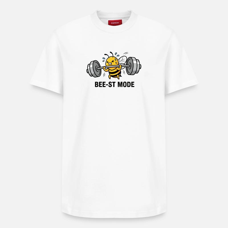 Buzz Lift - Relaxed Unisex Supima Cotton T-Shirt – von SPREAD - Weiß