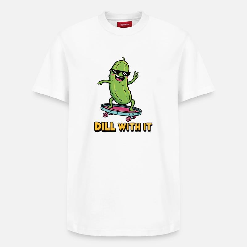 Ambiance cornichon - T-shirt unisexe décontracté en coton Supima – de SPREAD - blanc