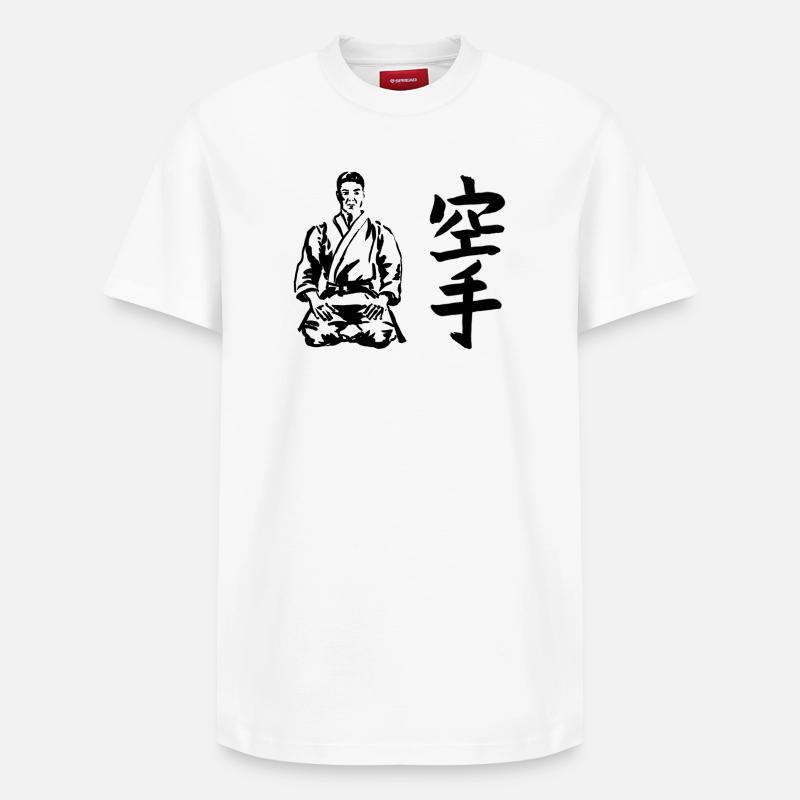 Karate - Relaxed Unisex Supima Cotton T-Shirt – von SPREAD - Weiß