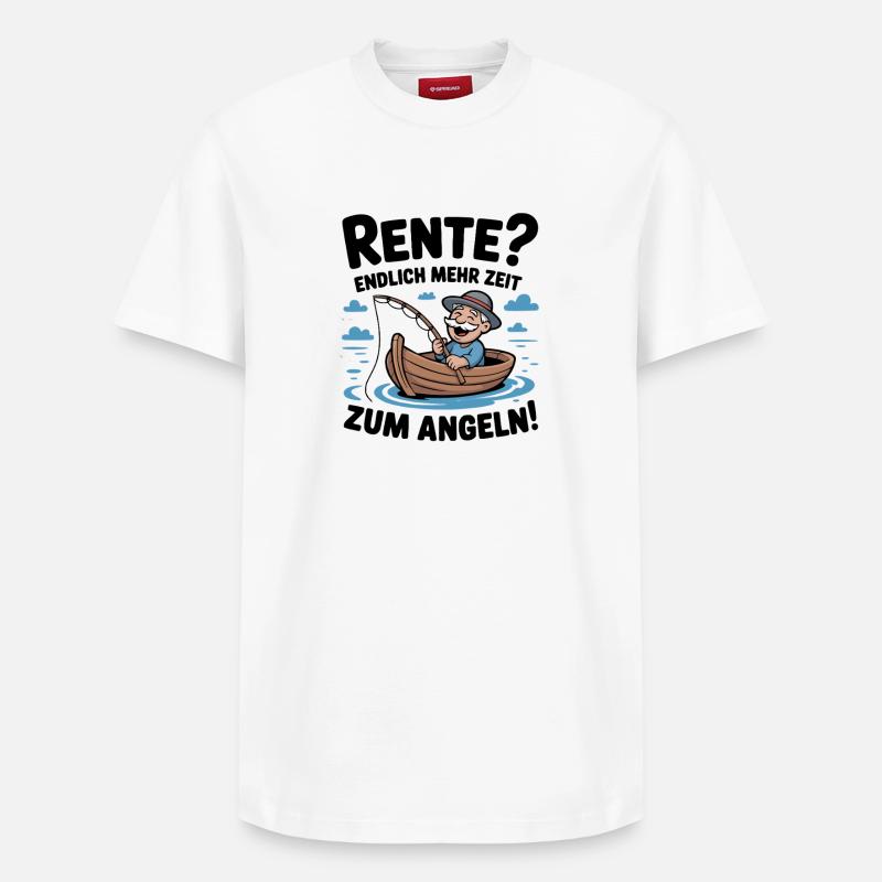 Cadeau de pêcheur Idée cadeau parfaite - T-shirt unisexe décontracté en coton Supima – de SPREAD - blanc
