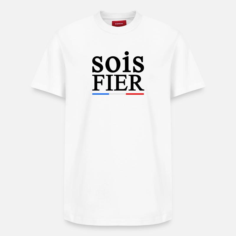 FIER 1 - T-shirt unisexe décontracté en coton Supima – de SPREAD - blanc