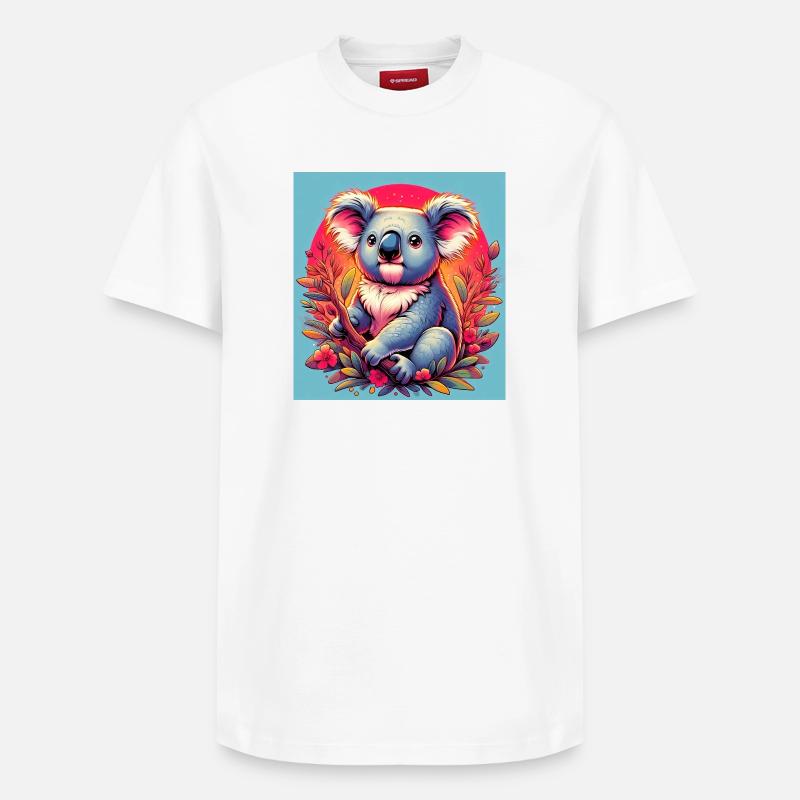 Koala - Relaxed Unisex Supima Cotton T-Shirt – von SPREAD - Weiß