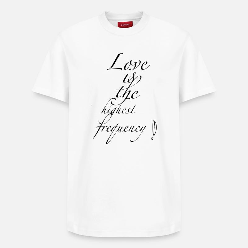Amour - T-shirt unisexe décontracté en coton Supima – de SPREAD - blanc